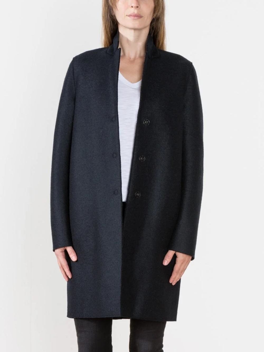 Harris Wharf London Cocoon Coat Size XS